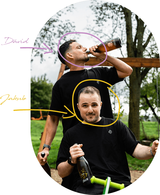 Zakladatelia Eliksir - Dávid a Jakub
